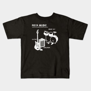 The Basics of Rock Music Kids T-Shirt